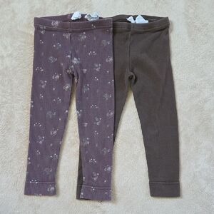 Lot Of 2 Jamie Kay Organic Cotton Leggings 2 Year